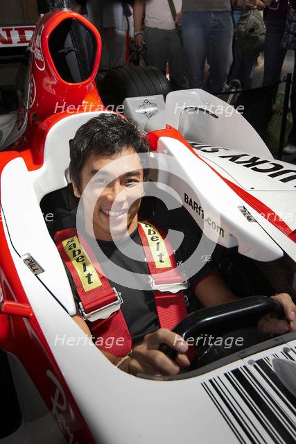 Takuma Sato in BAR Honda 2004 at Beaulieu. Creator: Unknown.