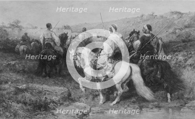 Arabs on the March. Creator: Christian Adolf Schreyer.