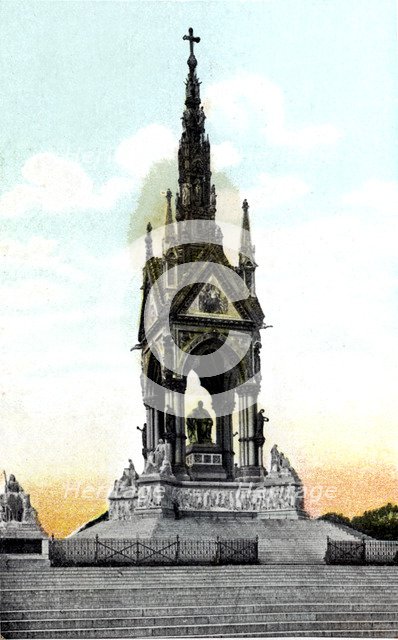 Albert Memorial, London, 20th Century.  Creator: Unknown.