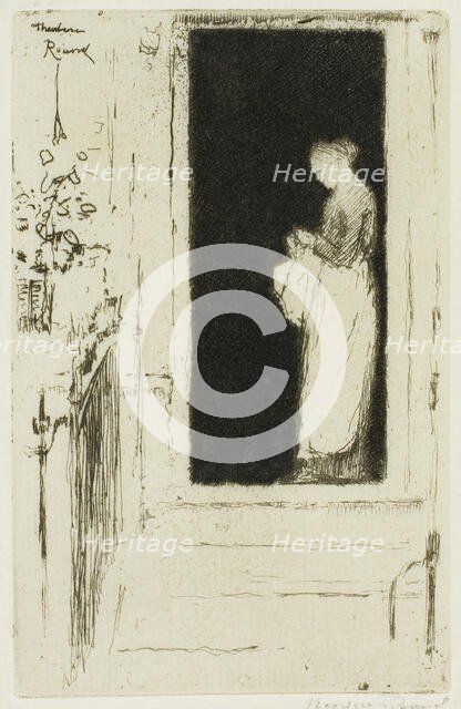 Penelope, A Doorway Chelsea, 1888-89. Creator: Theodore Roussel.