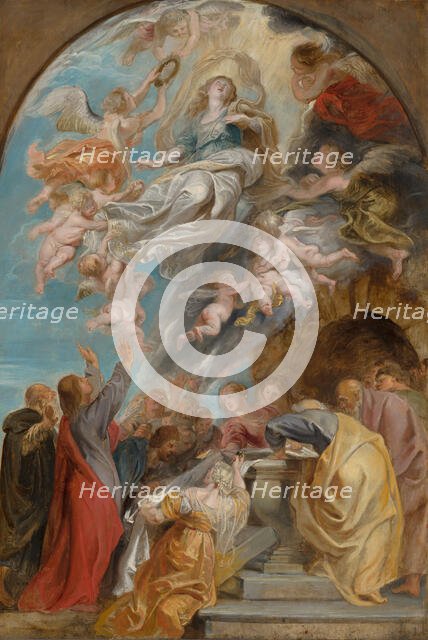 'Modello' for the Ascension of the Virgin. Creator: Peter Paul Rubens.