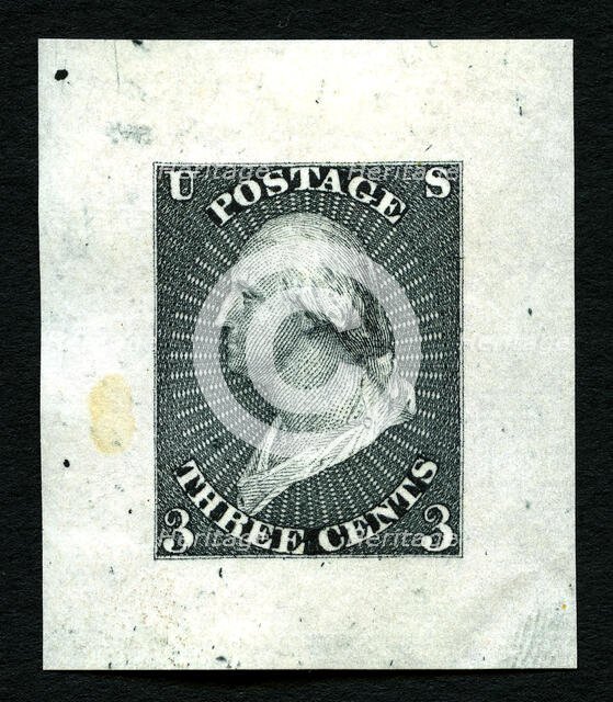 3c Washington essay, 1851. Creator: Unknown.