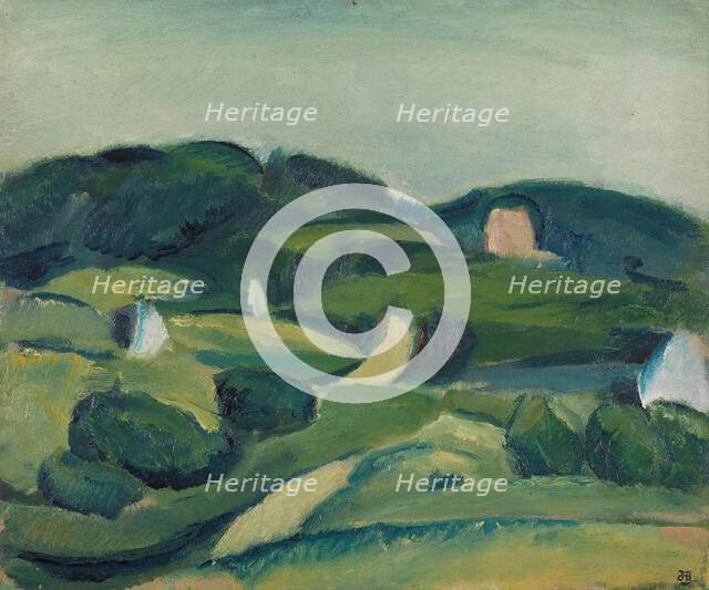 Landscape, Birkerod, 1917. Creator: Harald Giersing.