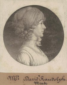 Mary Randolph Randolph, 1807. Creator: Charles Balthazar Julien Févret de Saint-Mémin.