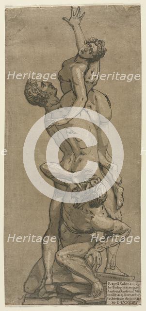 The Abduction of a Sabine Woman. Creator: Andrea Andreani (Italian, about 1558-1610).