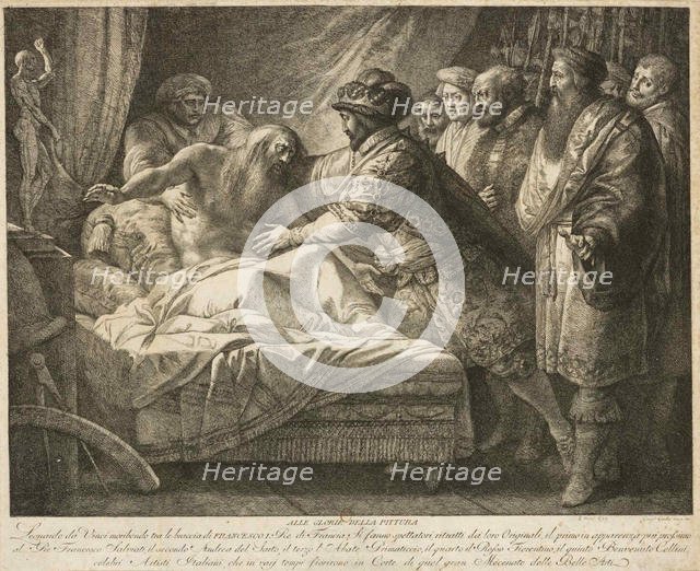 Allegory of Painting (The Death of Leonardo da Vinci), c. 1790. Creator: Cades, Giuseppe (1750-1799).