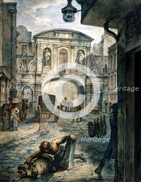 Temple Bar, London, c1800. Artist: Anon