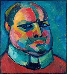 Self-portrait, 1912. Creator: Javlensky, Alexei, von (1864-1941).