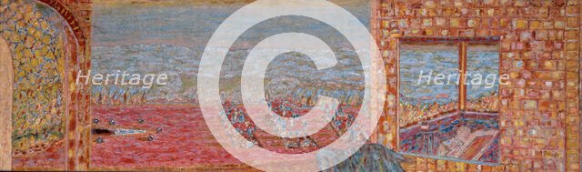 The terrace in the sunlight (La Terrasse en soleillée), 1939-1946. Creator: Bonnard, Pierre (1867-1947).