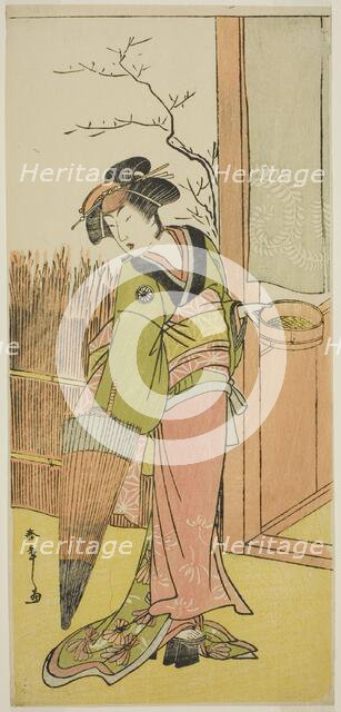 The Actor Segawa Kikunojo III in an Unidentified Role, Japan, c. 1776. Creator: Shunsho.