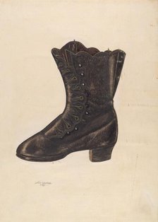 Woman's Shoe, 1937. Creator: John Cooke.