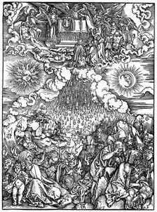 'The Opening of the Fifth and Sixth Seals', 1498, (1936). Artist: Albrecht Dürer