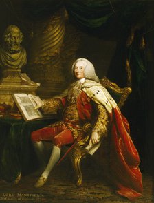 Portrait of William Murray, 1st Earl of Mansfield, c1770. Artist: David Martin