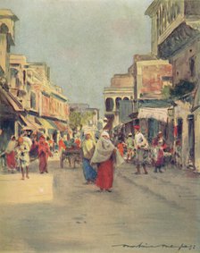 'A Side Street in Agra', 1905. Artist: Mortimer Luddington Menpes.
