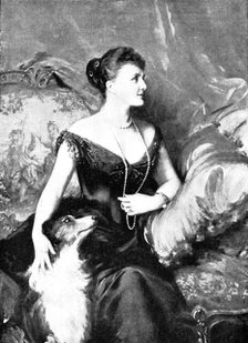 Pictures from the Royal Academy: Mrs. Arthur James - Luke Fildes, R.A., 1895. Creator: George Meisenbach.