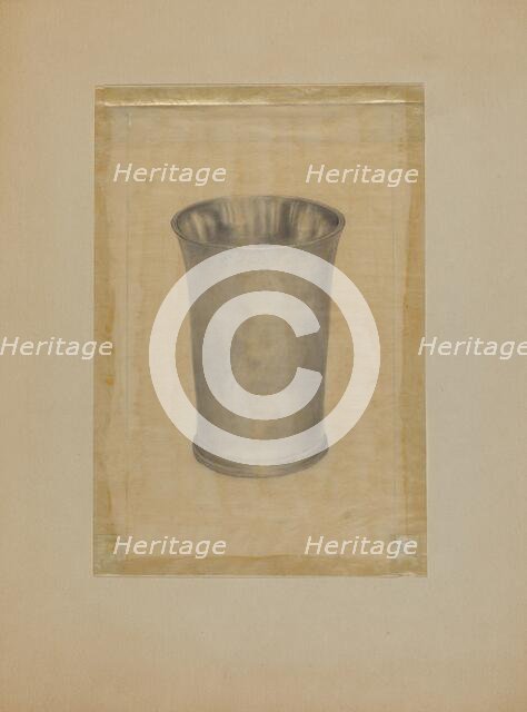 Pewter Beaker, 1935/1942. Creator: Harry Goodman.