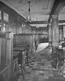Booths in the third floor tea room, Frank G Shattuck Co offices, Boston, Massachusetts, 1923. Artist: Unknown.