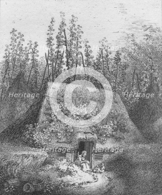 'At Cobham, Surrey', 1797. Artist: John Thomas Smith.