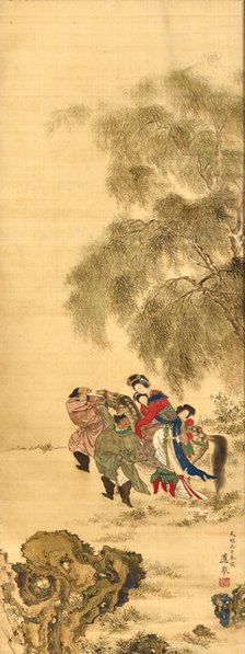 Yang Guifei Mounting a Horse, Mid of the 19th century.