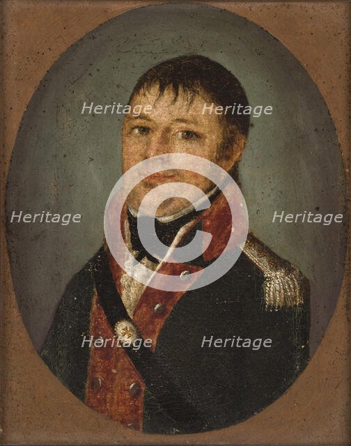 Portrait of an Officer of the National Cavalry of 1790-1795, 1805. Creator: Gwarowski.