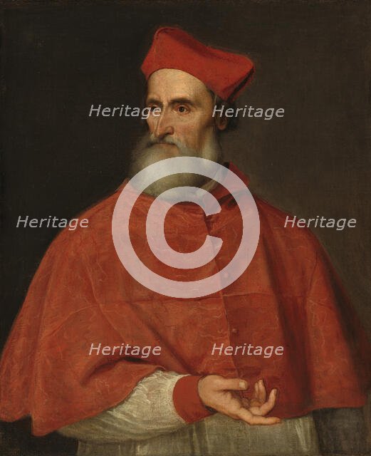 Portrait of Cardinal Pietro Bembo (1470-1547)  , 1545-1546. Creator: Titian (1488-1576).