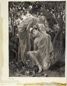 Swooned Murmuring of Love, and Pale with Pain, 1885. Creator: Will H. Low.