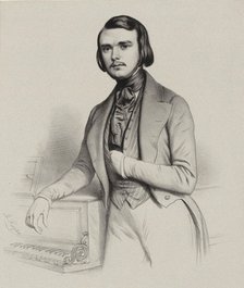 Portrait of the pianist and composer Alexandre Edouard Goria (1823-1860), 1845.