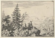 The Two Men on the Hill, 17th century. Creator: Allart van Everdingen.