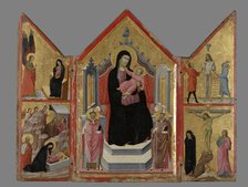 Triptych - Madonna and Child (Centrepiece) 1310-1320 Creator: Lippo di Benivieni.