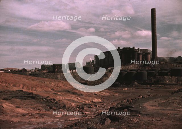 Copper mining and sulfuric acid plant, Copperhill, Tenn., 1940. Creator: Marion Post Wolcott.