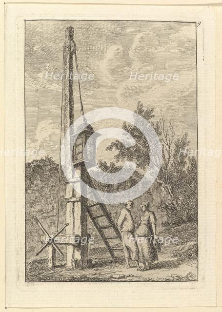 Le Poteau.n.d. Creator: Hubert Robert.