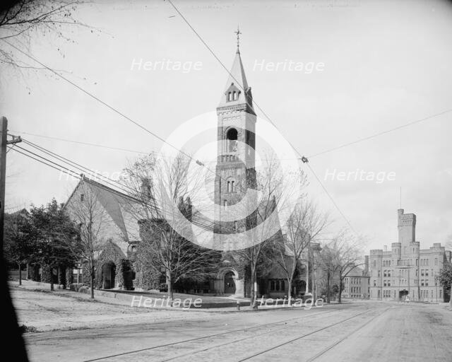 Central Church and Armory, Worcester, Mass., c1906. Creator: Unknown.
