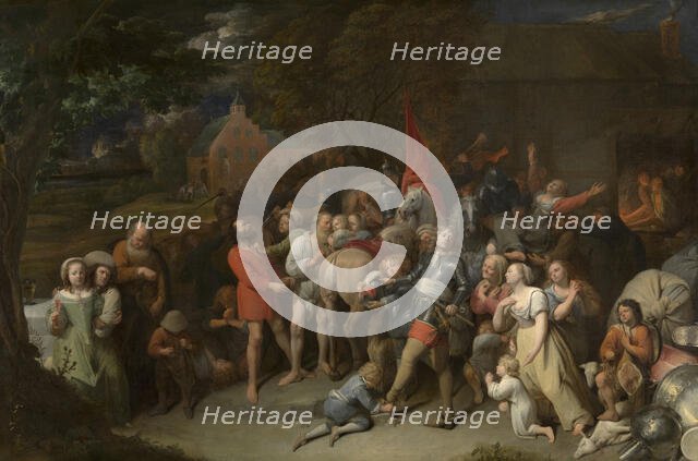 Plundering Soldiers, 1655-1660. Creator: David Ryckaert II.