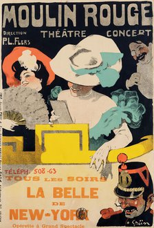 Moulin Rouge. La Belle de New York , c. 1895. Creator: Grün, Jules-Alexandre (1868-1938).