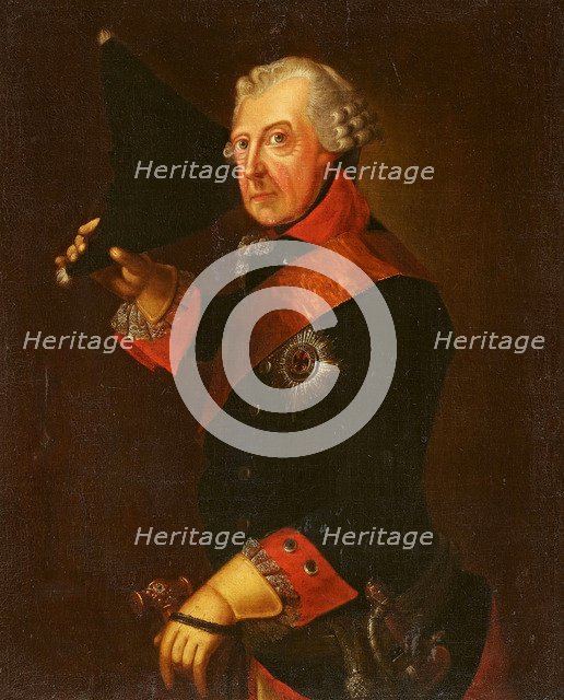 Portrait of Frederick II of Prussia (1712-1786), .