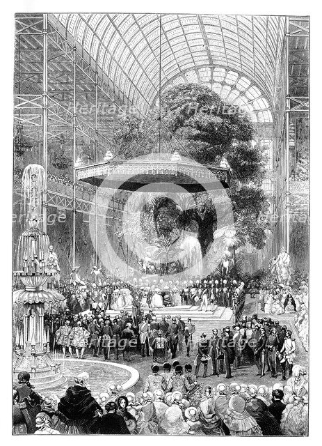 Opening of the Great Exhibition, Hyde Park, London, 1851, (1888.). Artist: Unknown