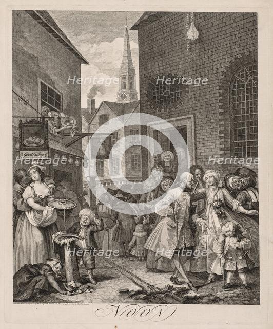 The Four Times of Day: Noon, 1738. Creator: William Hogarth (British, 1697-1764).