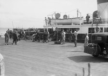 Passengers embarking on Southampton ferry. Creator: Kirk & Sons of Cowes.