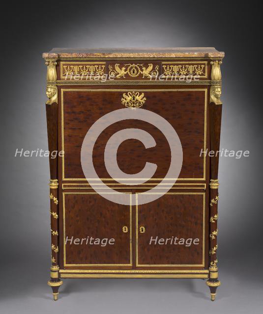 Secretary (Secrétaire), c. 1800. Creator: Bernard Molitor (French, 1755-1833), attributed to.