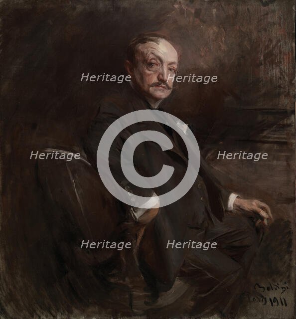 Self-Portrait at the Age of 69, 1911. Creator: Boldini, Giovanni (1842-1931).