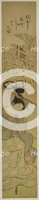 Waiting for Her Lover, c. 1770/71. Creator: Isoda Koryusai.
