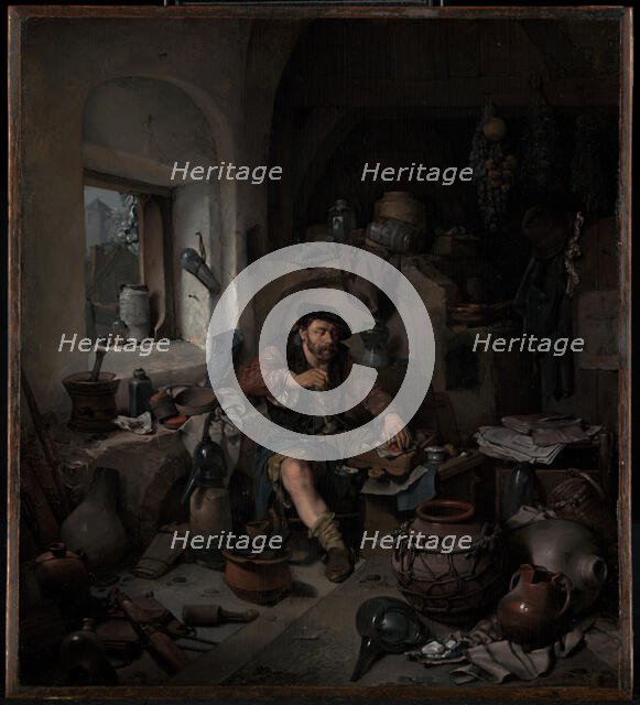 The Alchemist, 1663. Creator: Cornelis Bega.