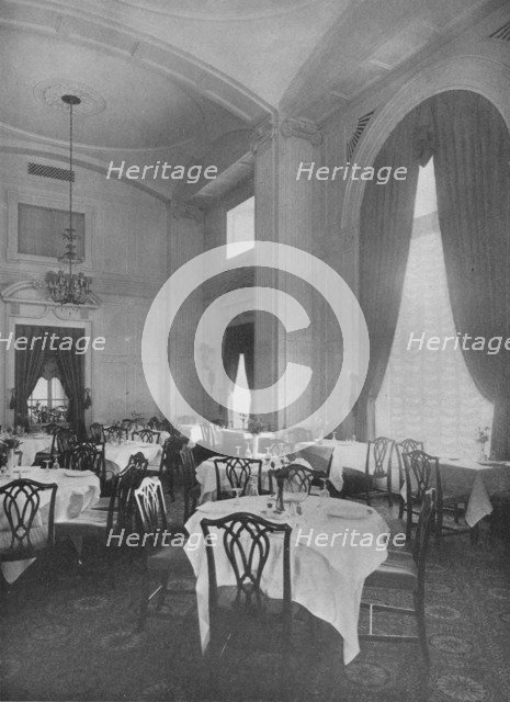 Corner of Main Dining Room showing fine Colonial detail, Roosevelt Hotel, New York City, 1924. Artist: Unknown.