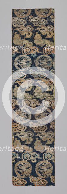 Fragments (Dress Fabric), China, Qing dynasty (1644-1911), (exported to Japan, c. 1750/89), c. 1750. Creator: Unknown.