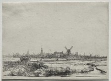 View of Amsterdam from the North West, c. 1640. Creator: Rembrandt van Rijn (Dutch, 1606-1669).