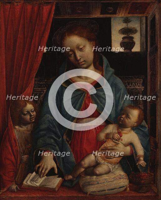 Virgin and Child with an Angel, c1480. Creator: Foppa, Vincenzo (active 1456-1516).