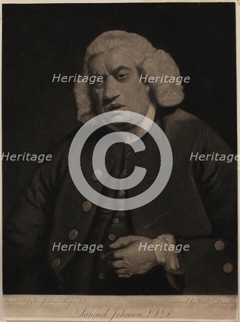 Portrait of Samuel Johnson (1709-1784). Creator: Doughty, William (1757-1782).