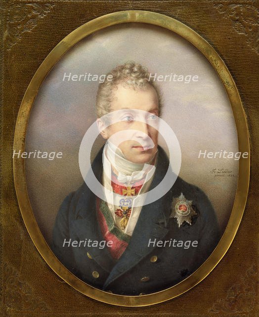 Prince Klemens Wenzel Lothar von Metternich (1773-1859), 1822. Creator: Friedrich Johan Gottlieb Lieder.