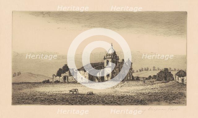 Mission San Carlos Borromeo, 1883. Creator: Henry Chapman Ford.