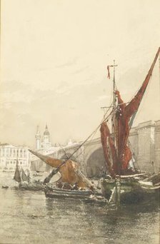 London Bridge, c1908. Creator: Clara Montalba